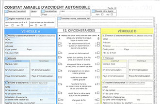 Aanrijdingsformulier invullen